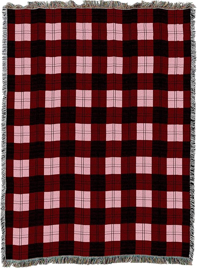 Pure Country Weavers Plaid Blanket Watermelon - Patterns Gift Tapestry Throw Woven from Cotton