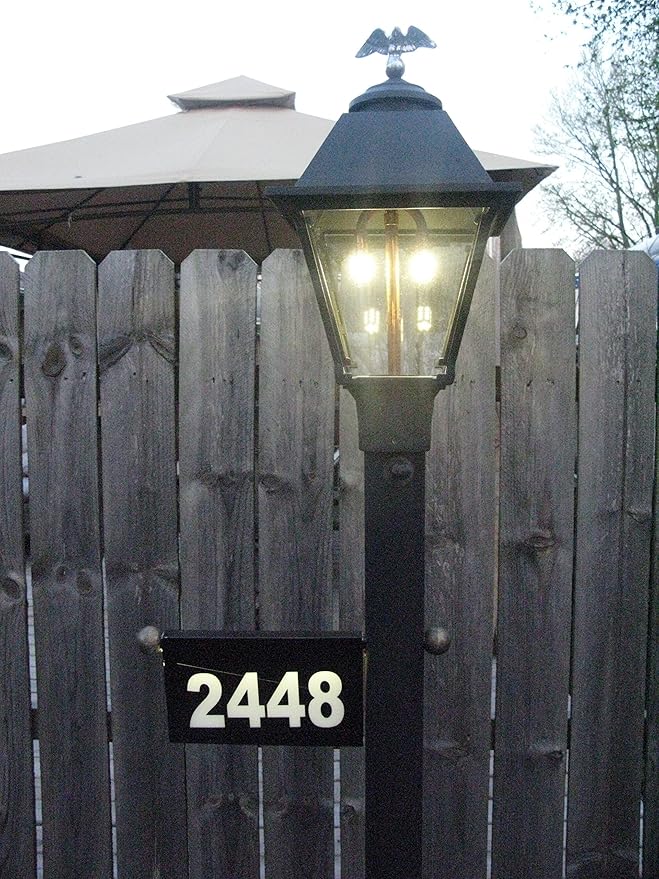 Post Lantern Gas Lamp Conversion Kit | Convert A Gas Light to Dusk-to-Dawn LED Bulbs