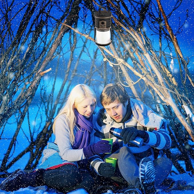 Blazin Bolt Rugged USB Rechargeable Lantern | 6000mAh Power Bank | 400 Lumen | 400 Hours of Light |