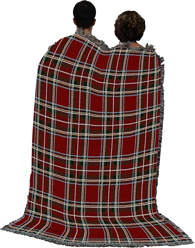 Pure Country Weavers Plaid Blanket Stewart Royal Tartan - Patterns Gift Tapestry Throw Woven from