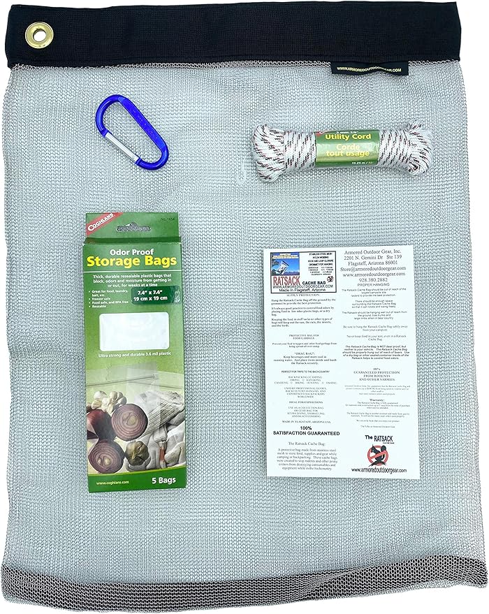 The Ultralight Camping Bundle- Rodent Proof Dry Bag for Backpacking - Bear Bag Food Storage for