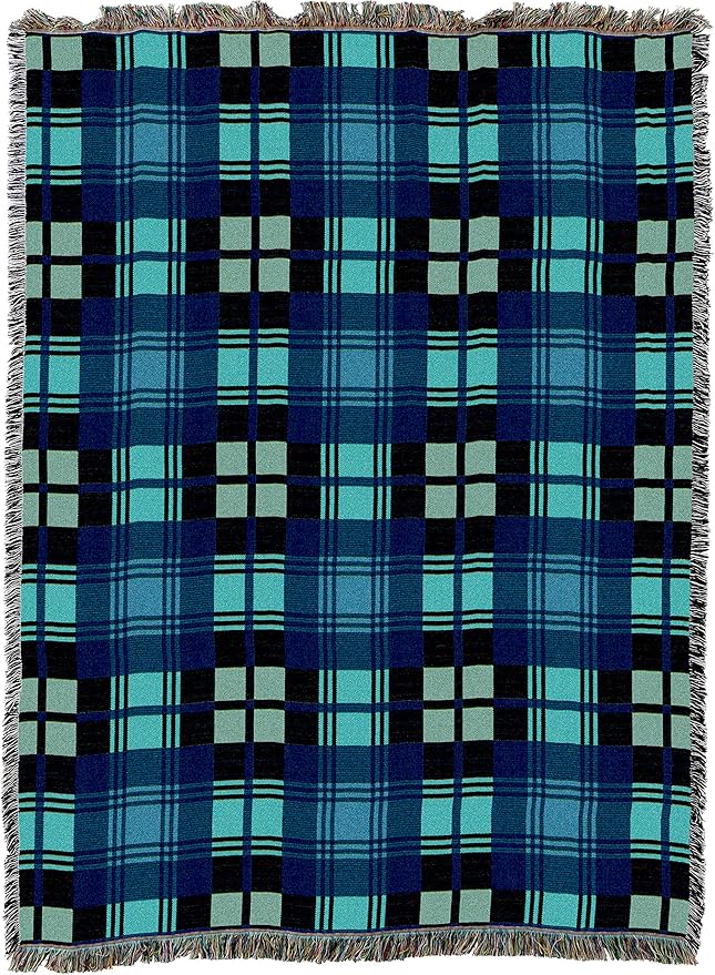 Pure Country Weavers Plaid Blanket Black Watch Tartan - Patterns Gift Tapestry Throw Woven from