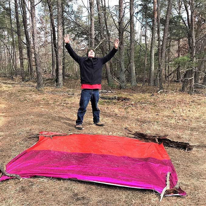 TITAN Survival - Mylar Survival Blankets 5 Pack - 90% Heat Retention & Waterproof Design