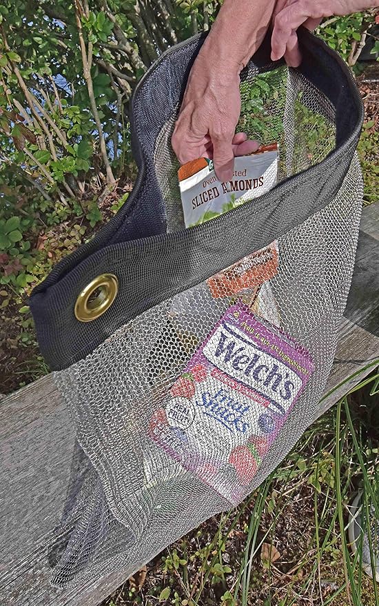 Rodent Proof Bear Bags - Ultralight Stainless Steel Mesh Bag for Camping Food Storage - Sturdy and