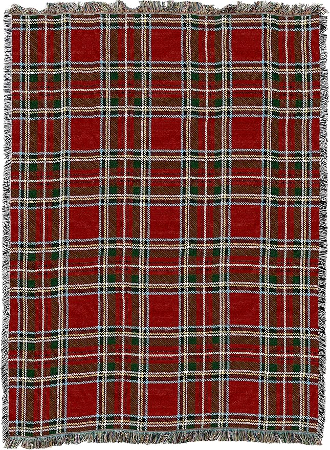 Pure Country Weavers Plaid Blanket Stewart Royal Tartan - Patterns Gift Tapestry Throw Woven from