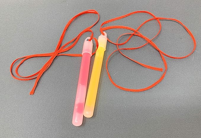 Bulk 120 Piece 4" Glow Stick with Cord Assortment - Ideal For Halloween, New Years Eve, Dances or