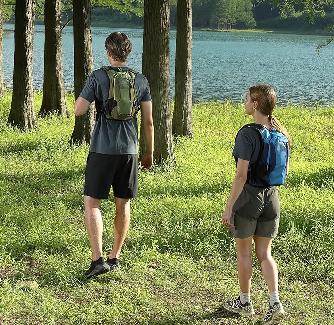 MARCHWAY Lightweight Hydration Backpack with Vest Style Straps & 2.5L TPU Water Bladder, Versatile